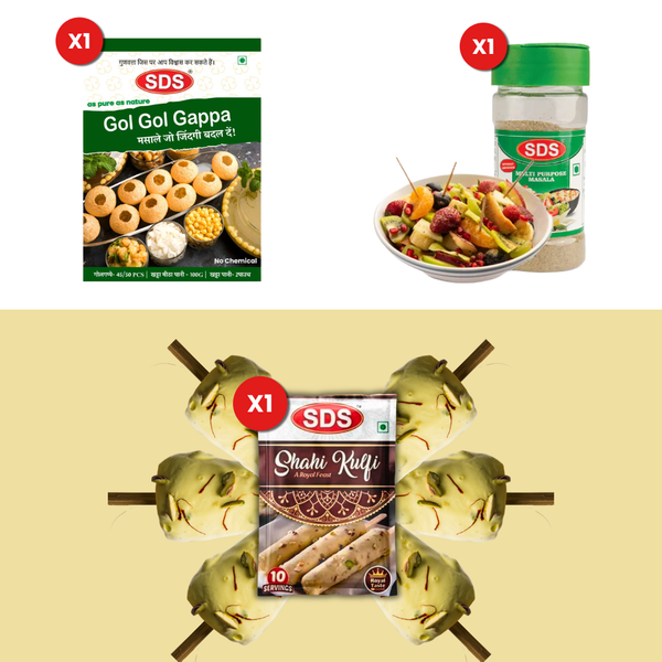 Combo - Golgappa, Multipurpose, Kulfi