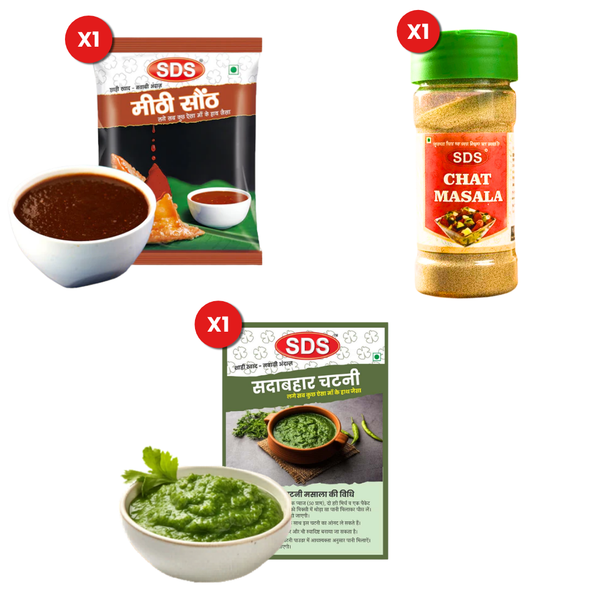 3 Pcs Combo - Methisonth, Sadabhar, Chat masala
