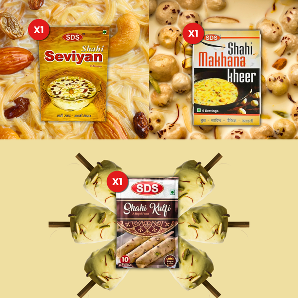 Combo - Makhana Kheer, Seviyan, Kulfi