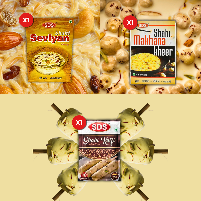 Combo - Makhana Kheer, Seviyan, Kulfi